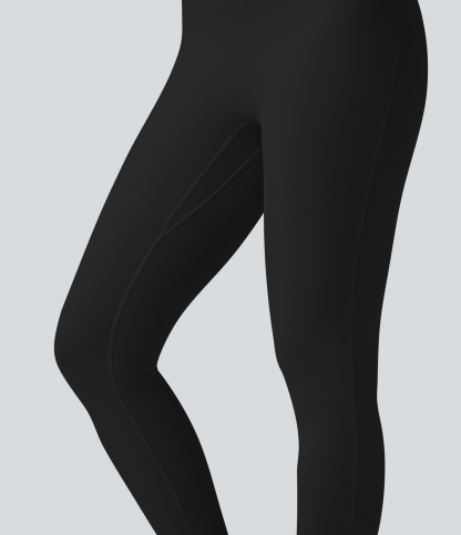 SoftlyZeroAiry Halter Tie Back Cut-out Scrunch Yoga Skinny Jumpsuit