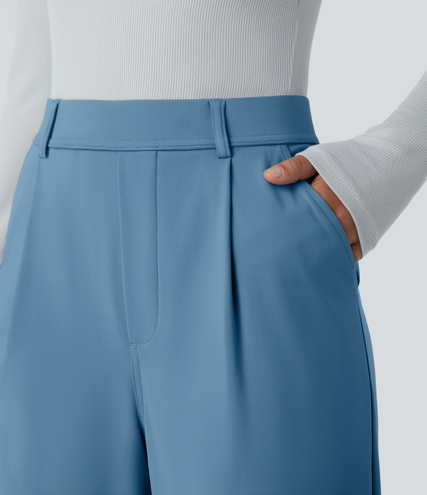 FlexHigh Waisted Pocket Work Flare Pants