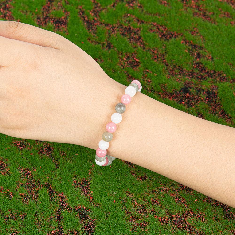 Crystal Bracelets Bring Peace And Good Luck Jewelry, Send Family And Friends, Inject Energy Of Prosperity unity  bracelet fahlo  bracelet beaded  jewelry protection bracelet encouragement gift fashion artificial Colorblock Beaded Crystal Bracelet