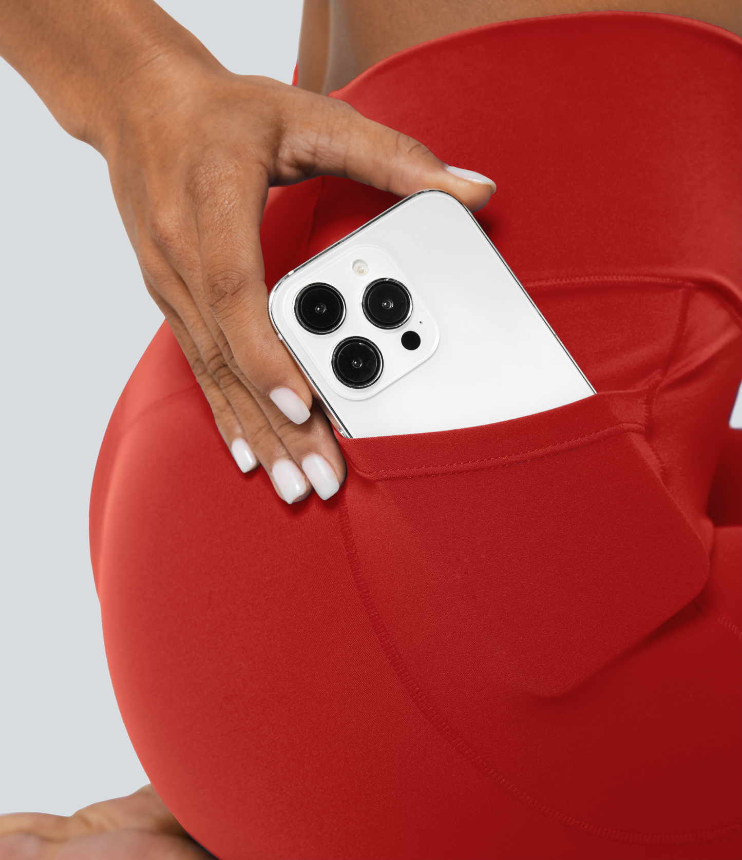 SoftlyZeroCrossover Pocket Plain Leggings-UPF50+