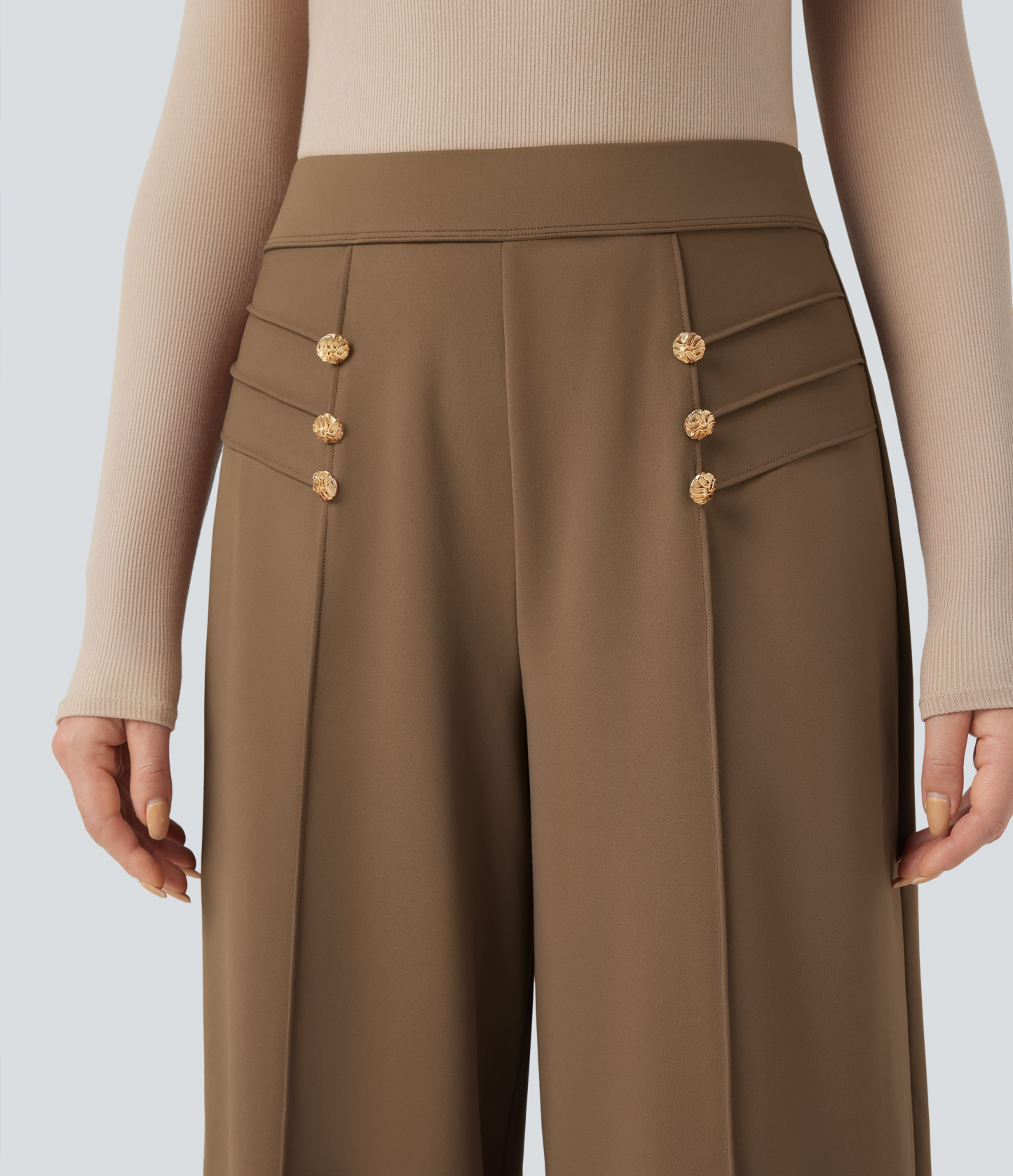 FlexHigh Waisted Work Baggy Pants with Pockets