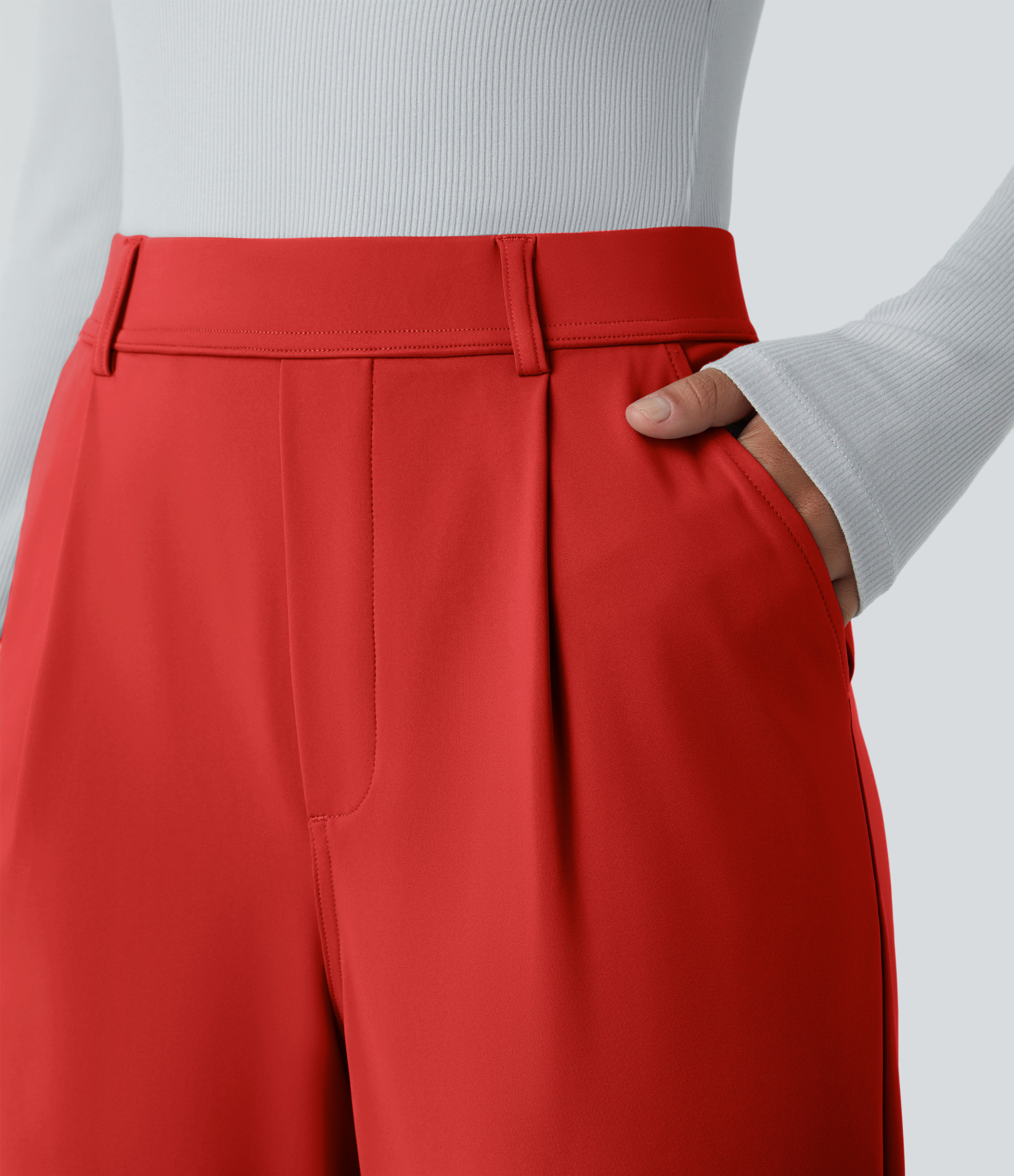 FlexHigh Waisted Pocket Work Flare Pants