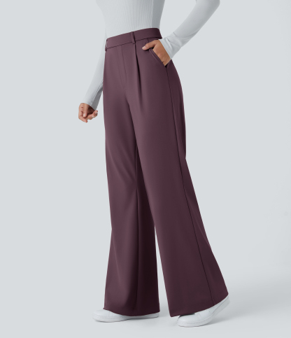 FlexHigh Waisted Pocket Work Flare Pants