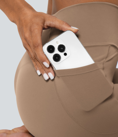 SoftlyZeroCrossover Pocket Plain Leggings-UPF50+