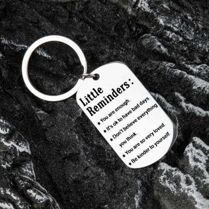 3 Pcs Durable Stainless Steel Keychains With Engraved Inspirational Quotes For Women And Men - Perfect Birthday And Christmas Gifts For Sons, Daughters, And Best Friends Charm