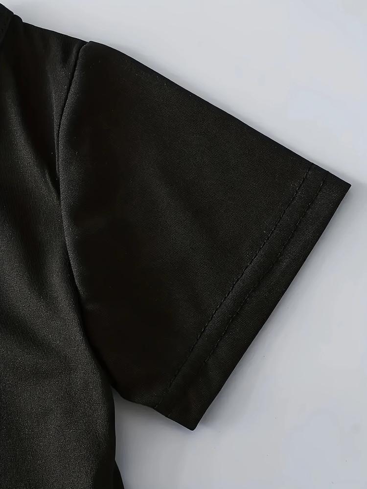 Boys Summer Fashion Creative Six Seven Series Colorful Number 67 Print Short Sleeve T-Shirt, Soft Fitted Casual Top for Kids