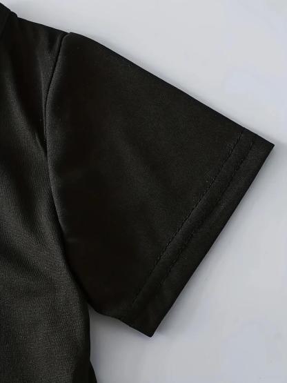 Boys Summer Fashion Creative Six Seven Series Colorful Number 67 Print Short Sleeve T-Shirt, Soft Fitted Casual Top for Kids