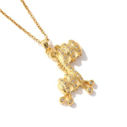 Retro cartoon pony pendant necklace with creative design, donkey  elegant, fashionable, casual, retro, trendy, versatile, gift giving, daily commuting, street party, holiday wearing gifts to friends Jewellery Charms