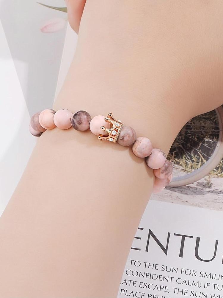 Creative Stone Beaded Bracelet, Fashionable Jewelry for Women & Girls, Trendy All-match & Exquisite Jewelry for Birthday Gift