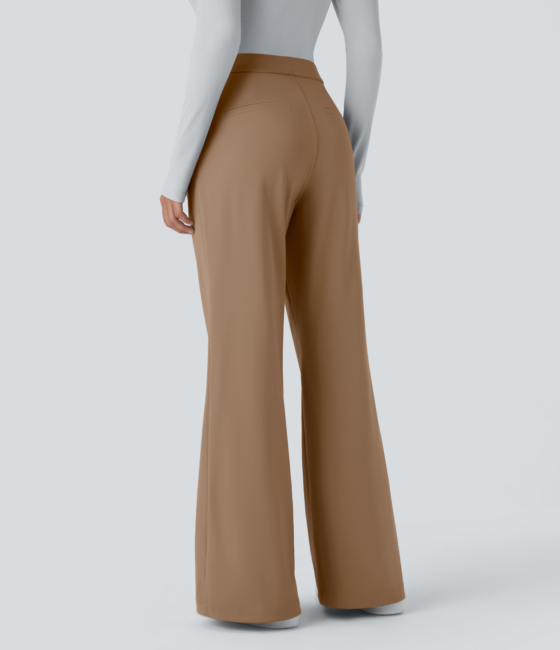 FlexHigh Waisted Pocket Work Flare Pants