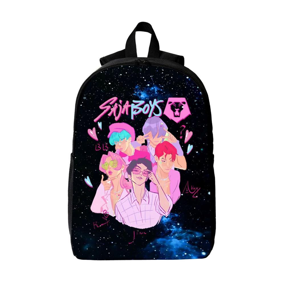 School Backpack for Fans Men Women College Bookbag Waterproof Lightweight K Pop Demon Hunter Black Backpack Mochilas Book Bag Rucksack Casual Daypack School Bag