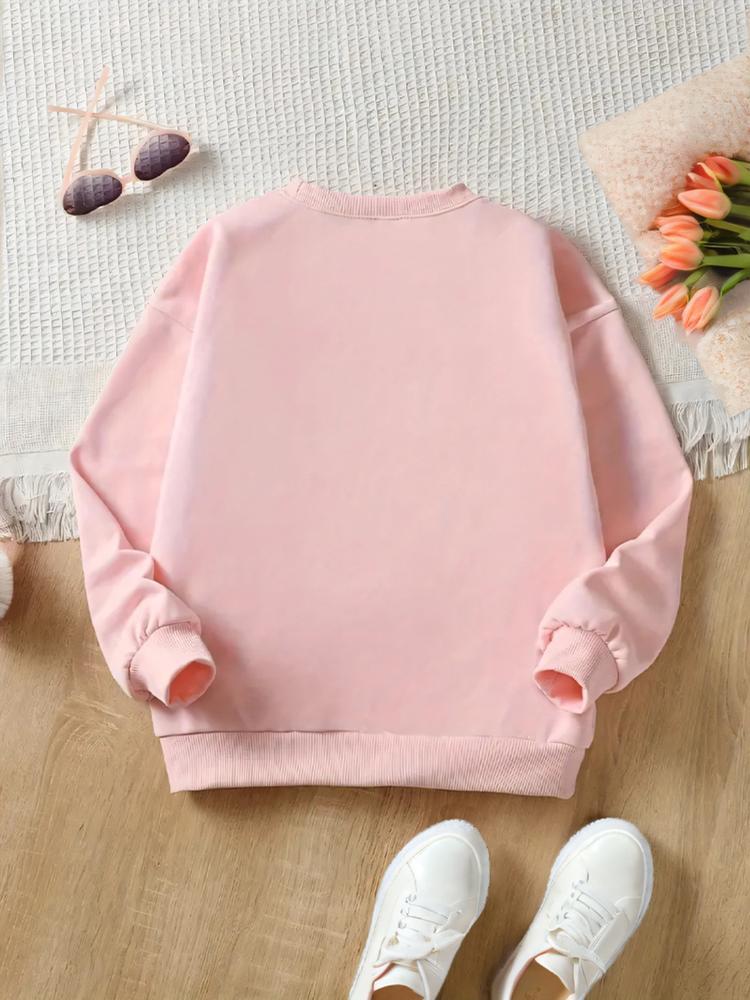 Women's Graphic Print Sweatshirt & Leggings Set, Casual Fitted Elastic Fabric for Spring Fall Outdoor Indoor Activities