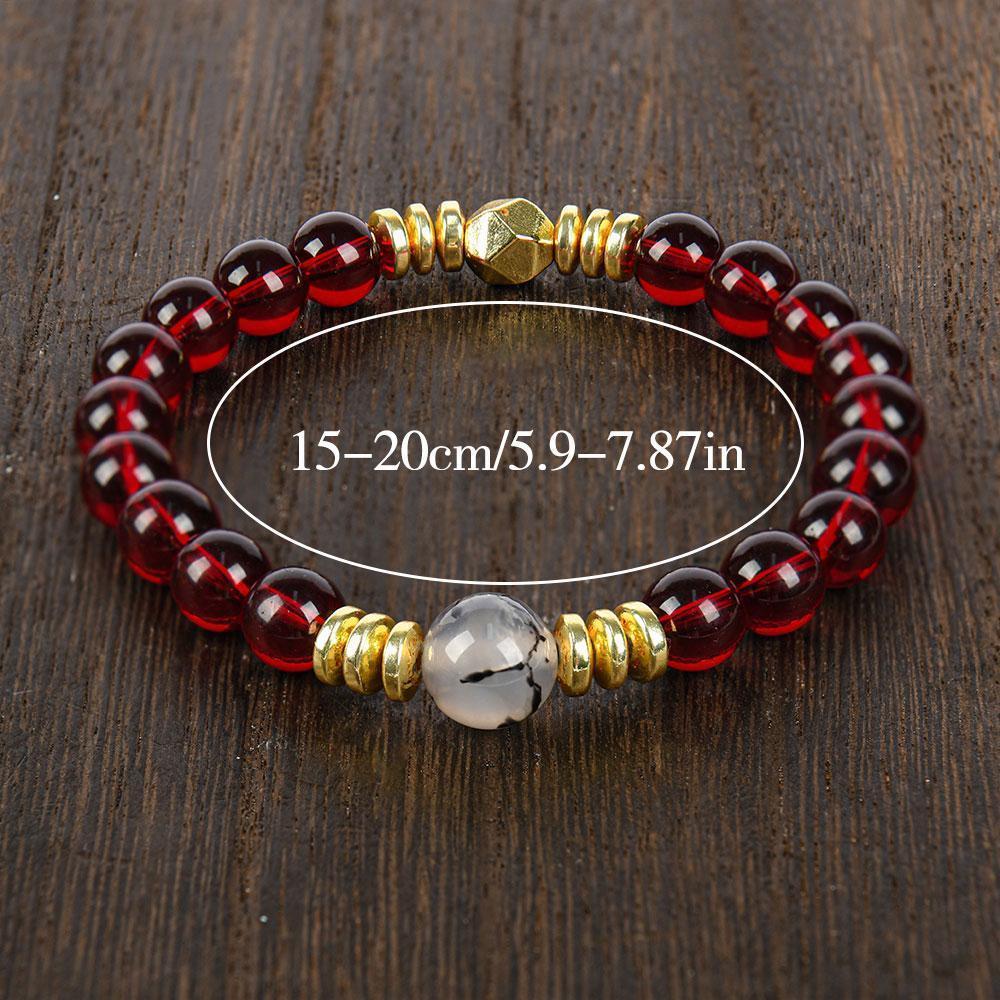Attract Career Wealth & Luck Bracelet - Ideal For Career And Study - Perfect Holiday Jewelry Gift For Men And Women Colorblock Beaded Crystal Bracelet
