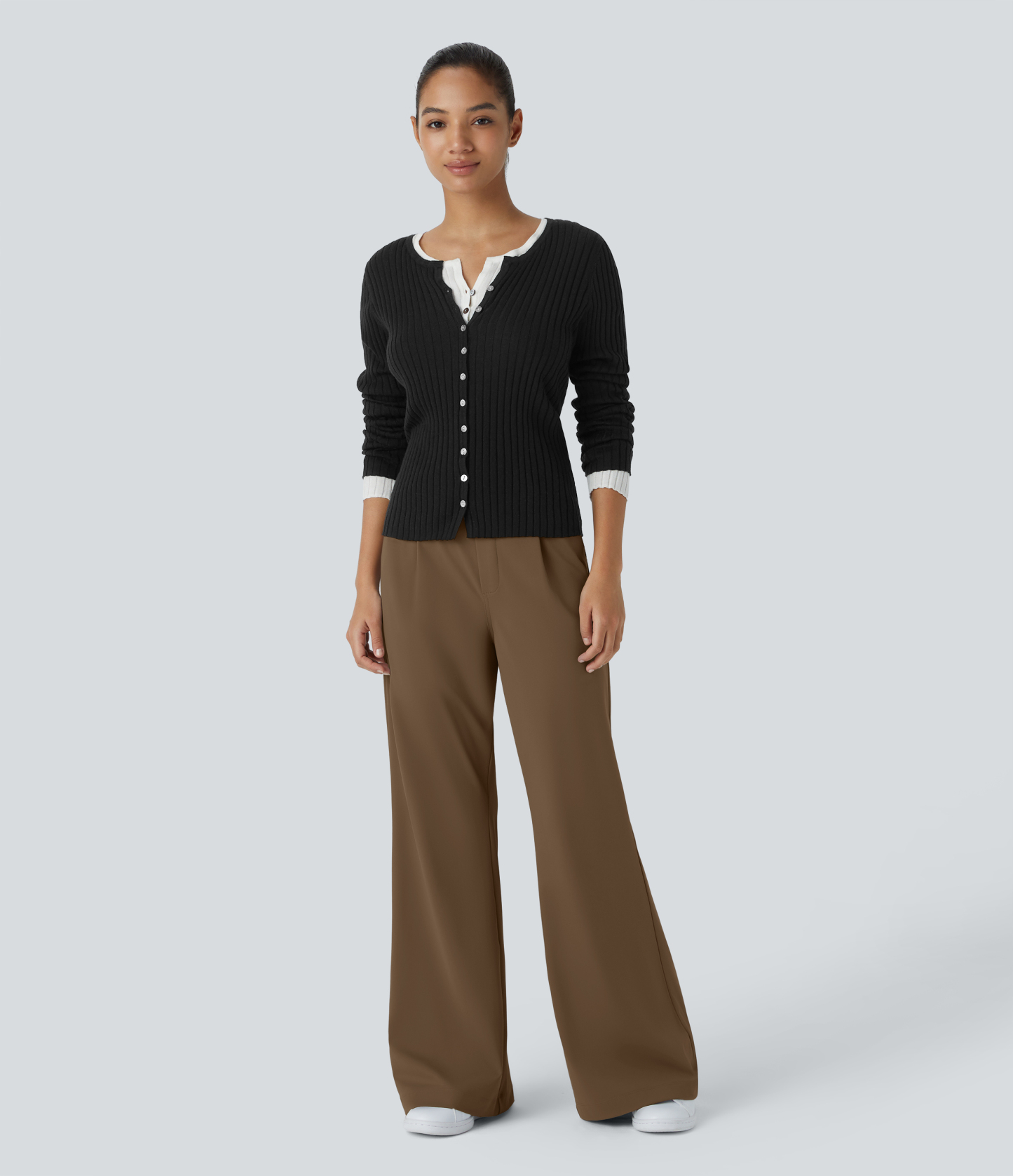 FlexHigh Waisted Pocket Work Flare Pants