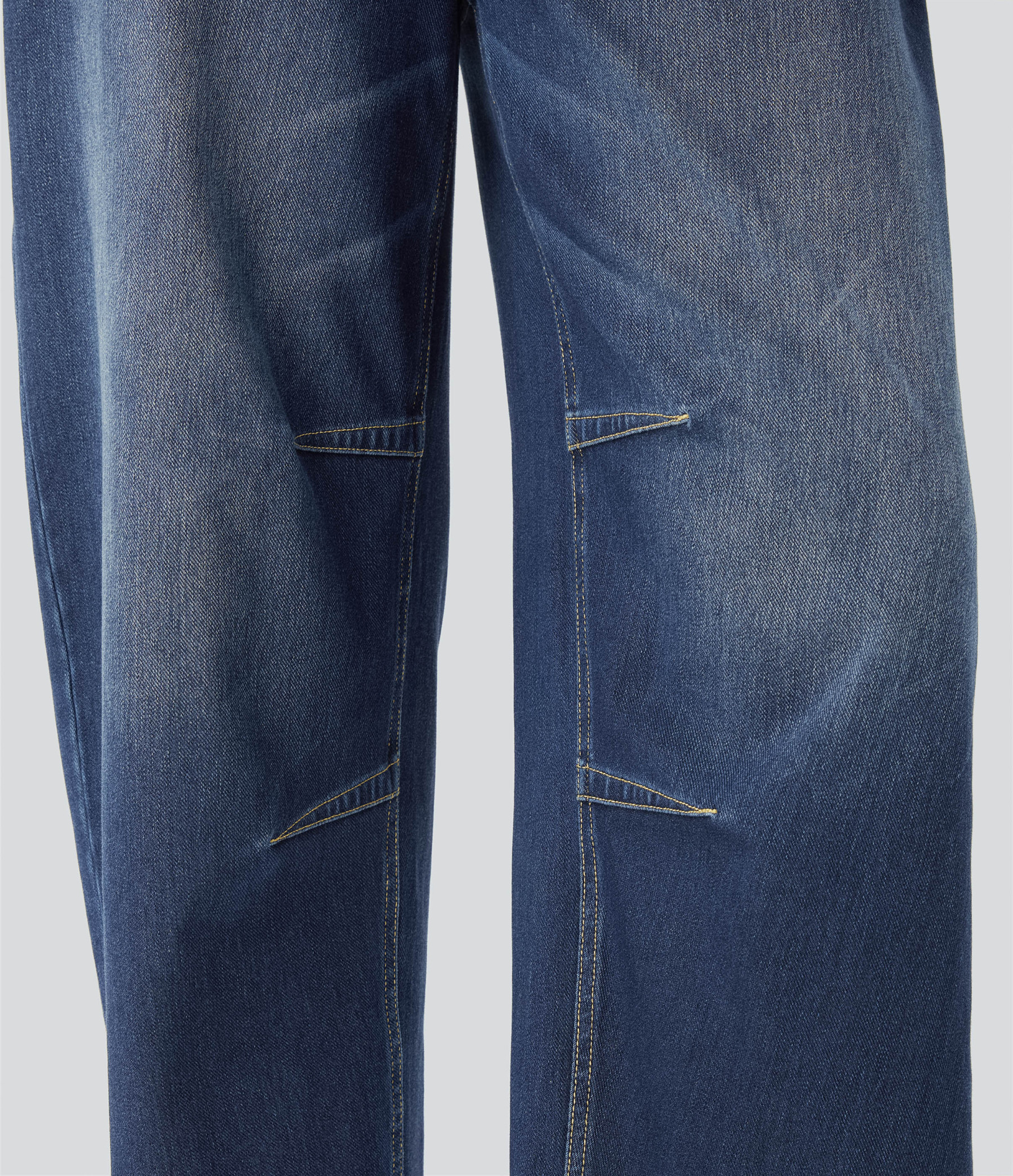 FlexMid Rise Pockets Barrel Leg Casual Jeans