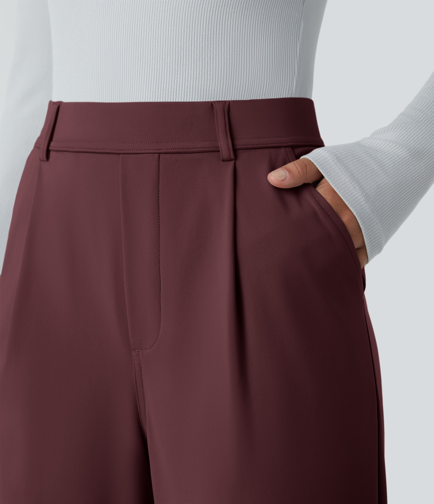 FlexHigh Waisted Pocket Work Flare Pants