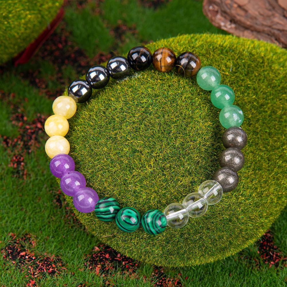 Prosperity And Wealth Tiger Eye Stone Bangle Bracelet, Brings Peace And Lucky Sparkling Faux Crystal Jewelry, Calm, Good Luck, Blessings In Love, Gifts For Men And Women