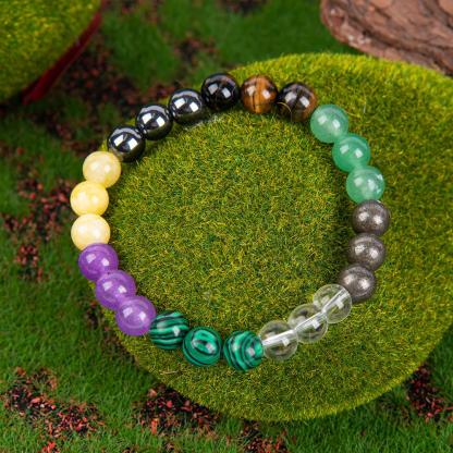 Prosperity And Wealth Tiger Eye Stone Bangle Bracelet, Brings Peace And Lucky Sparkling Faux Crystal Jewelry, Calm, Good Luck, Blessings In Love, Gifts For Men And Women