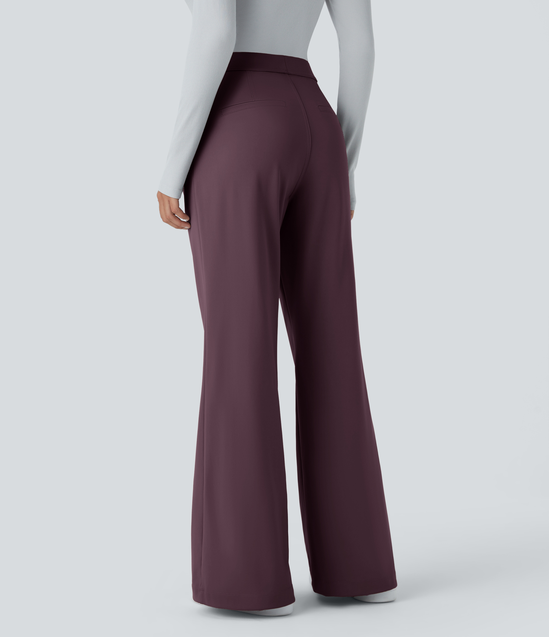 FlexHigh Waisted Pocket Work Flare Pants
