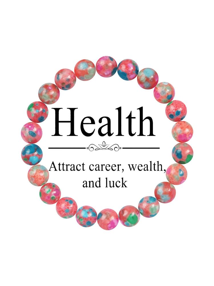 1PC 8mm Fire Agate Bracelet for Women, Natural Stone Bracelet for Relaxation and Clarity, Perfect Gift for Any Occasion, Beaded Bracelets