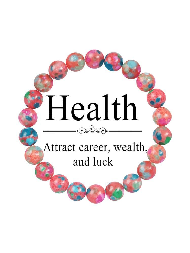 1PC 8mm Fire Agate Bracelet for Women, Natural Stone Bracelet for Relaxation and Clarity, Perfect Gift for Any Occasion, Beaded Bracelets