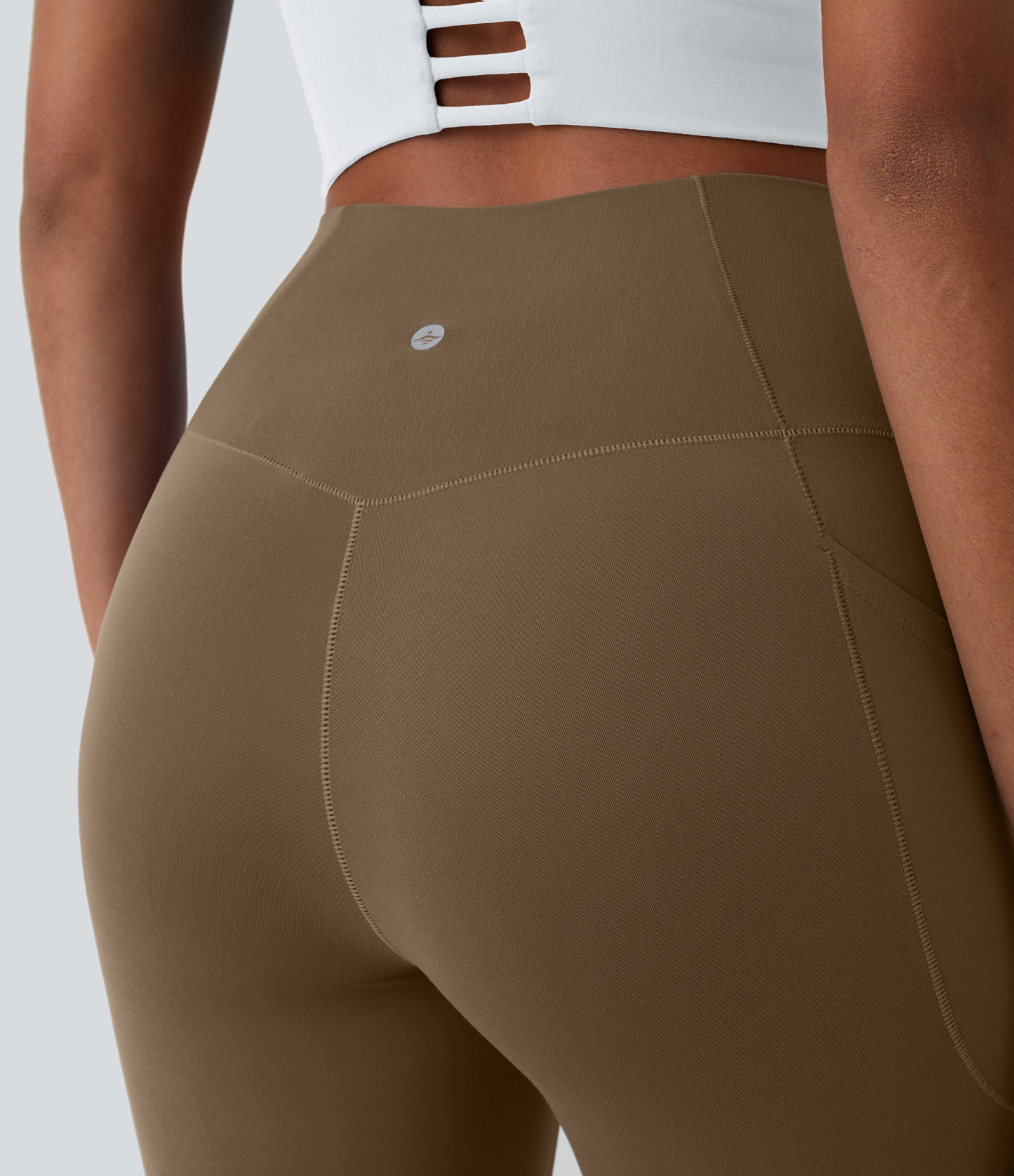 SoftlyZeroCrossover Pocket Plain Leggings-UPF50+