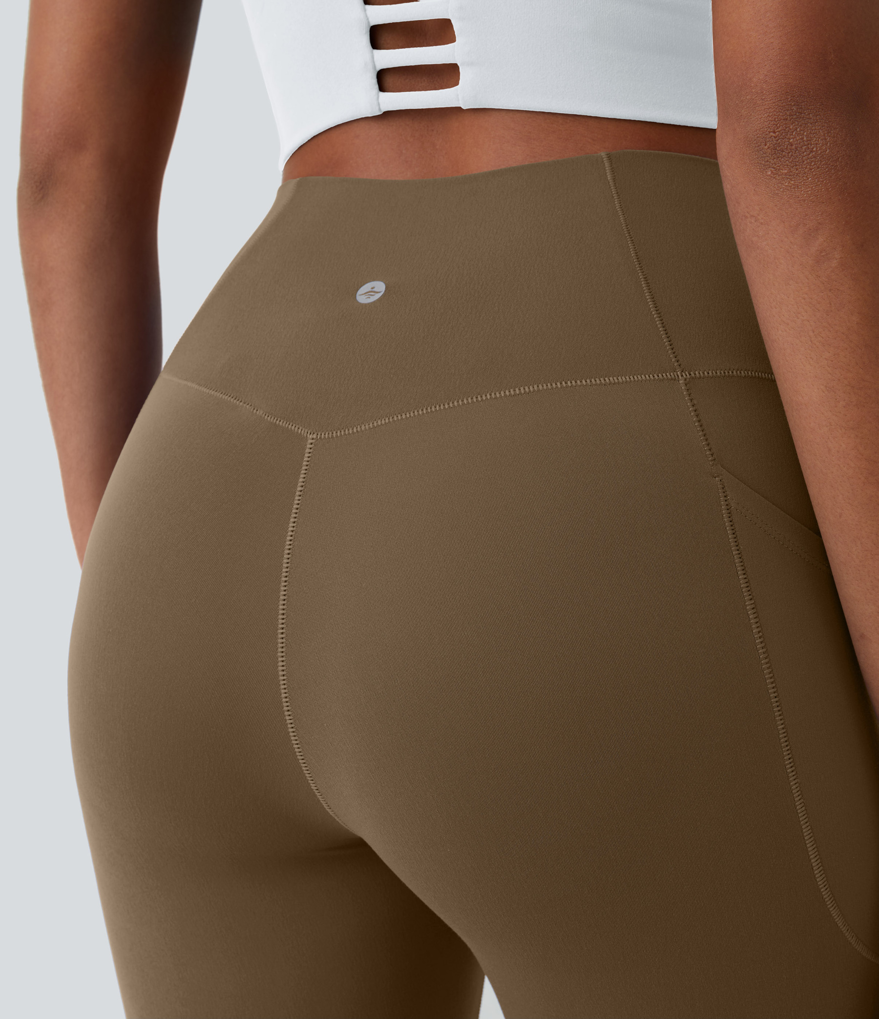 SoftlyZeroCrossover Pocket Plain Leggings-UPF50+