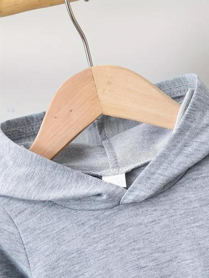 Girls' Leopard Print Hoodie Sweatshirt, Casual Fitted Long Sleeve Pullover, Spring & Fall Fashion, Comfortable Kids Clothing