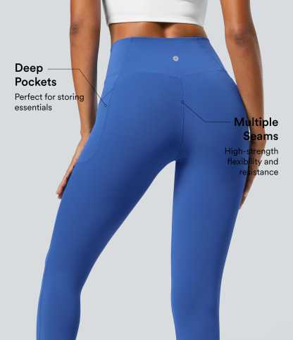 SoftlyZeroCrossover Pocket Plain Leggings-UPF50+