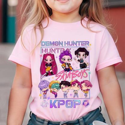 Kpop Demon Hunters T-Shirt, Kpop Huntrix PIN, Saja Boys Shirt, Demon Hunter Merch, Halloween T Shirts, Kpop Tee, Jinu Manga