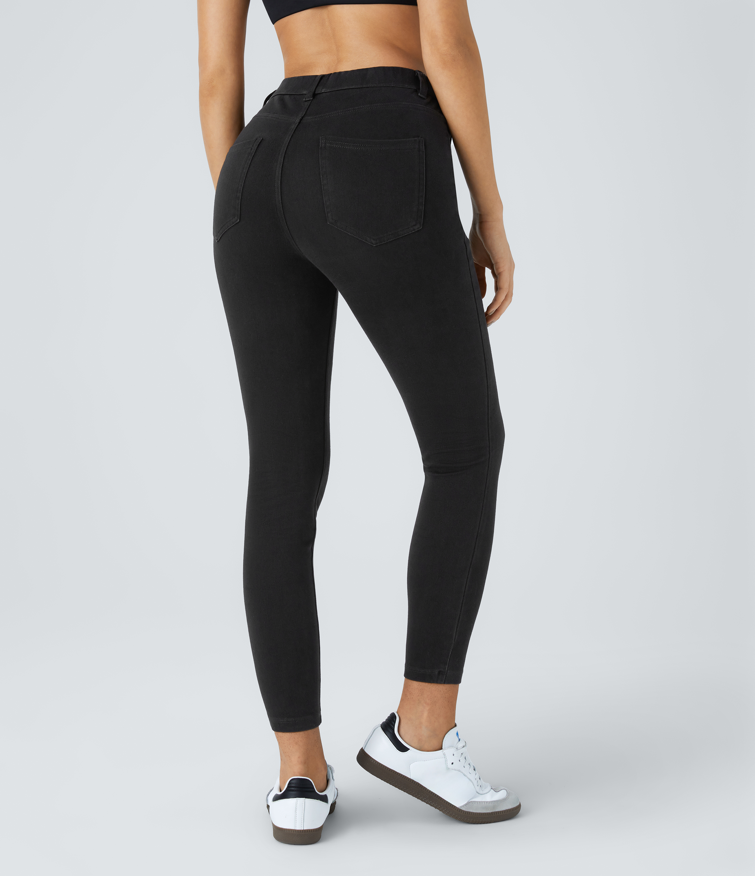 FlexHigh Waisted Pockets Denim Work Leggings