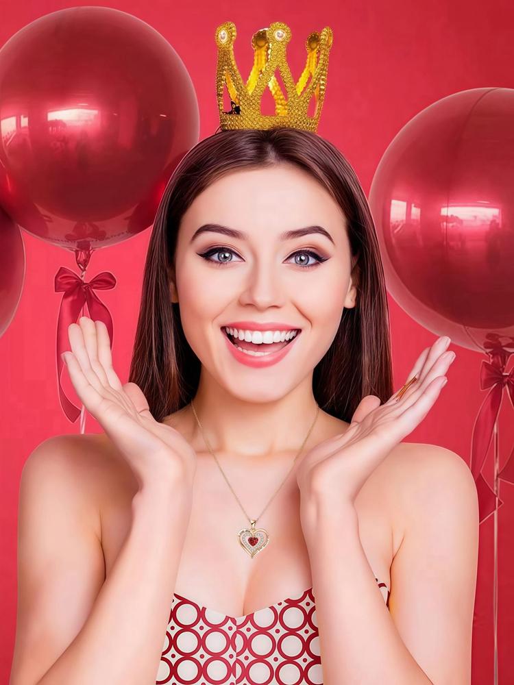 Rose Bear & Heart Shaped Pendant Necklace Gift Box, Fashion Jewelry for Party, Daily Decor, Trendy All-match & Exquisite Jewelry for Birthday Gift