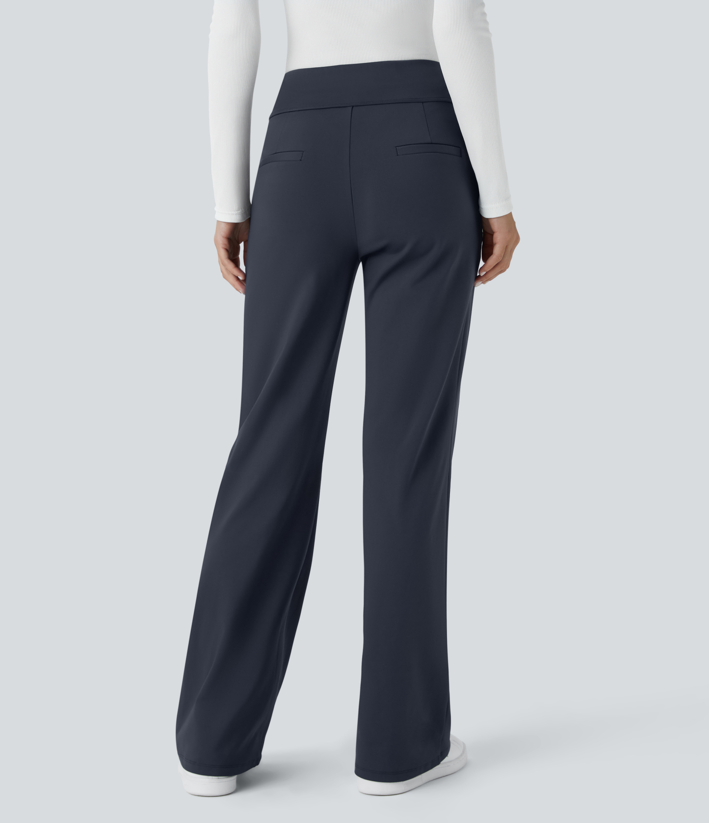 FlexMid Rise Side Zipper Pocket Work Flare Pants
