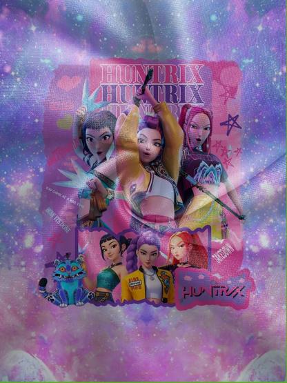 Girls Kpop Demon Hunters Hoodie, Casual Spring & Fall Sportswear, Durable Outdoor Activity Wear, Perfect Christmas Gift