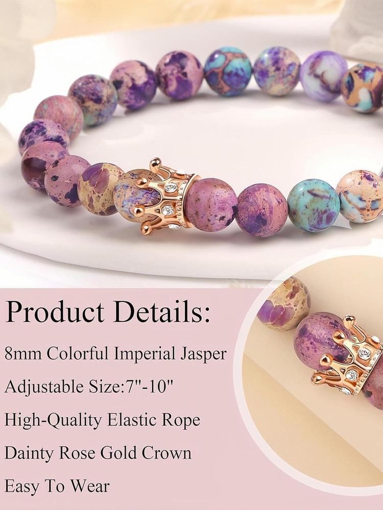 Creative Stone Beaded Bracelet, Fashionable Jewelry for Women & Girls, Trendy All-match & Exquisite Jewelry for Birthday Gift