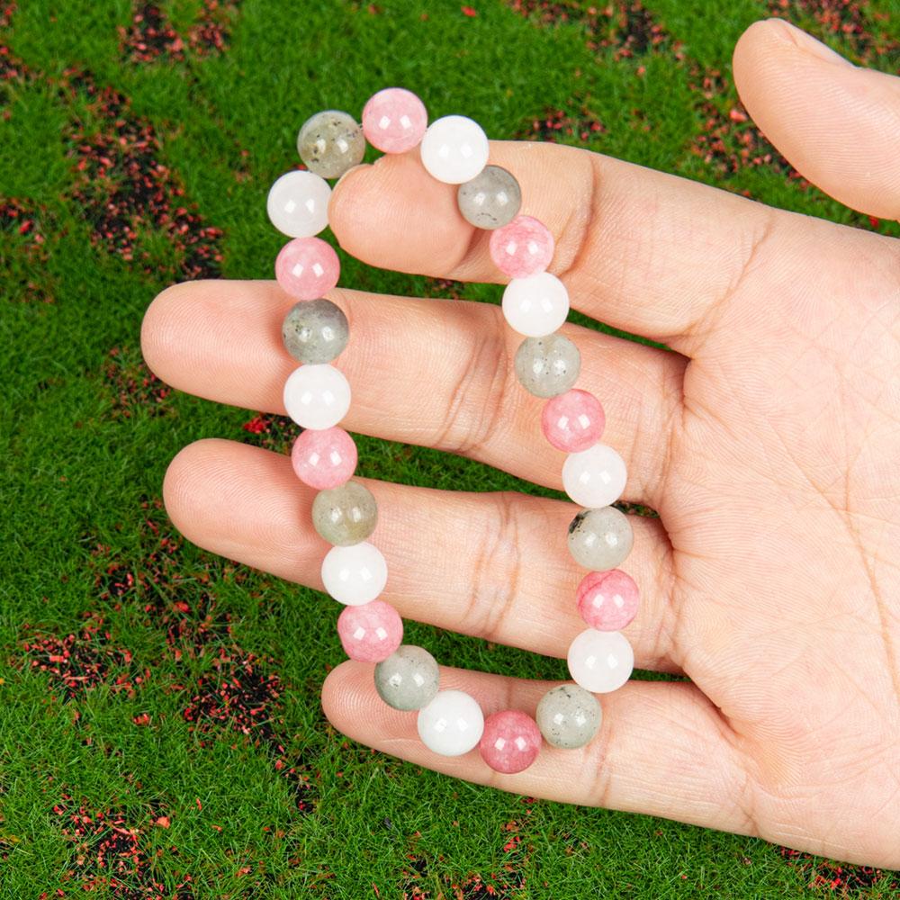 Crystal Bracelets Bring Peace And Good Luck Jewelry, Send Family And Friends, Inject Energy Of Prosperity unity  bracelet fahlo  bracelet beaded  jewelry protection bracelet encouragement gift fashion artificial Colorblock Beaded Crystal Bracelet