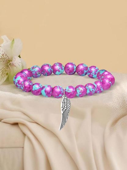 Wings Charm Bracelet, Memorial Jewelry for Loss of Loved One, Wing Memorial Bracelet, Thoughtful Condolence Gift for Her/Him, Empathy Gift for Grieving Friend