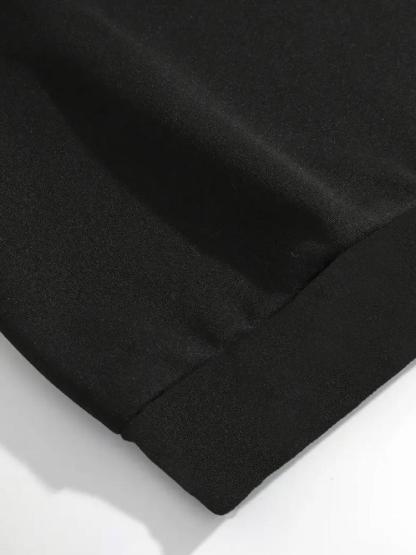 Boys' Spring & Fall Casual Sweatshirt Set, Creative Six Seven67 Christmas Series, Long Sleeve Round Neck Top + Comfortable Pants