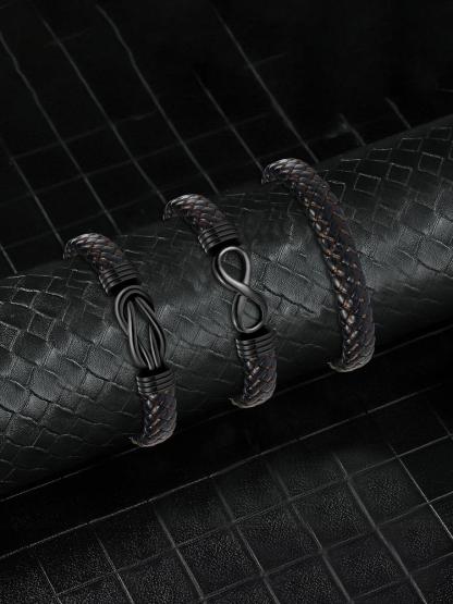 1PC Christmas Surprise Gift for Nephew - Classic Stylish Knotted Bracelet - Fashionable Eight-Byte Knotted Bracelet, Birthday Gift/Valentine’s Gift/Graduation Gift - A Blessing Gift for Nephew