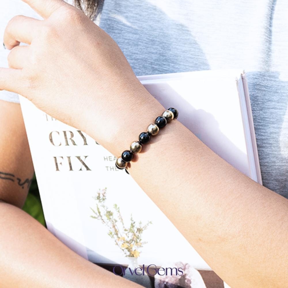 BF SALE: [1/$9.99, 3/$19.99] Protection & Memory Healing Bracelet – Black Tourmaline & Hematite 8mm Gemstone Beads | Unisex Crystal Jewelry for Men & Women | Daily Wear Grounding, Energy Shield & Halloween Protector Gift #TikTokShopBlackFriday