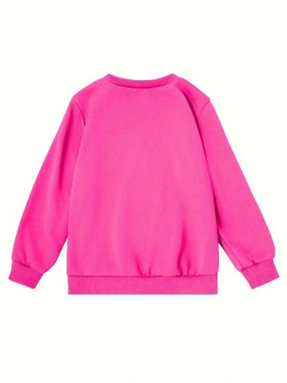 Kpop-Hunter Girl Group Anime Cartoon Print, Elastic Fabric, Girls' Casual Sports Wear, Youth Outdoor & Indoor Activities Hoodie