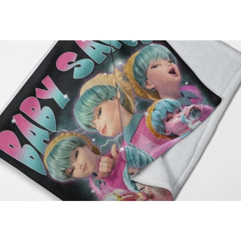 K-Pop Demon Hunters Saja Boys Baby Velveteen Plush Blanket - Soft And Cozy Throw For K-Pop Fans, Gift For Anime Fans, Teen Decor, Korean Pop,Zoey Rumi Mira, Gift For Men & Women & Kids, K-Pop Demon Hunters Blankets