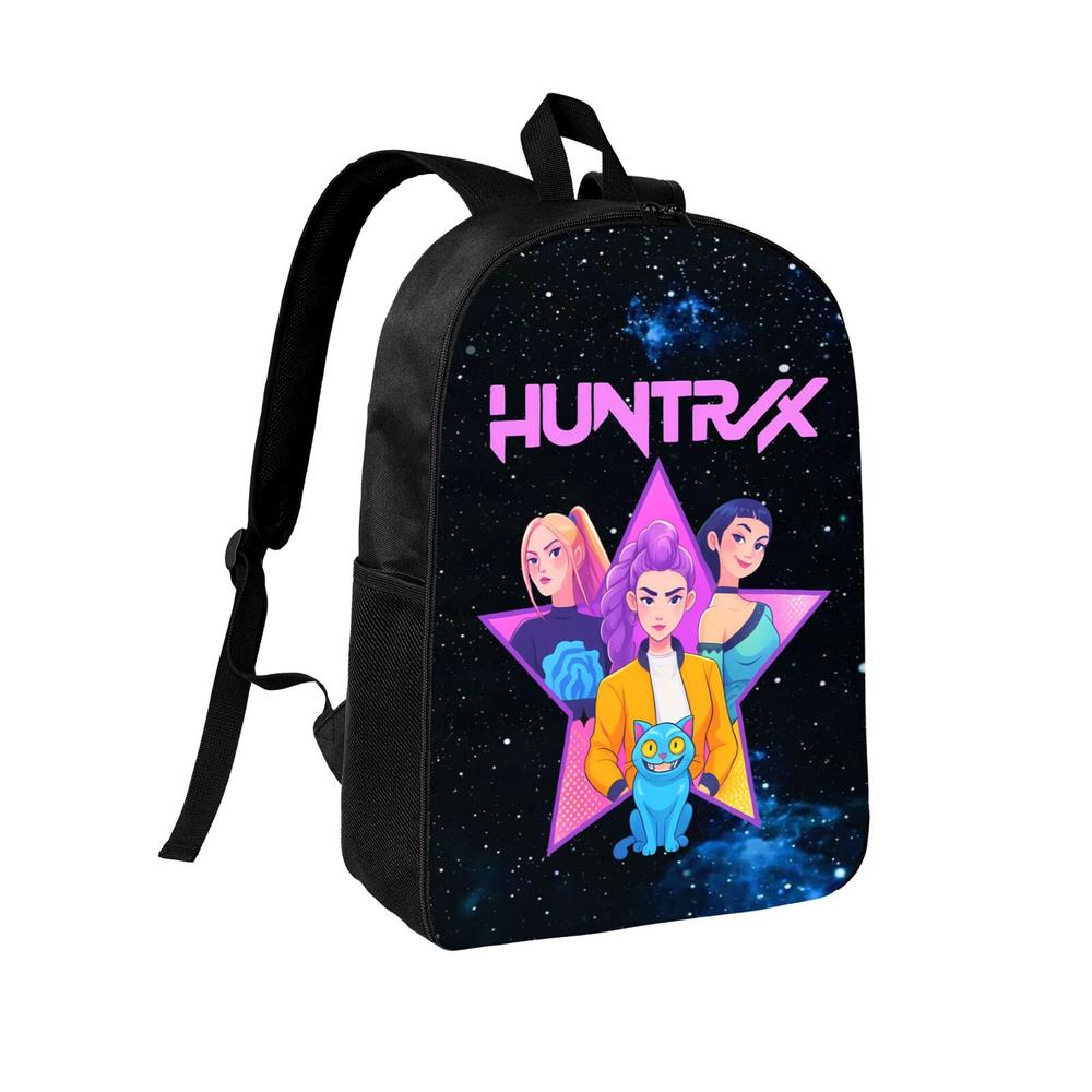 School Backpack for Fans Men Women College Bookbag Waterproof Lightweight K Pop Demon Hunter Black Backpack Mochilas Book Bag Rucksack Casual Daypack School Bag