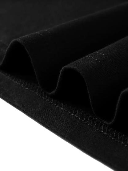 Girls' Kpop Print Short Sleeve T-Shirt & Pants Set, Casual Fashion for Spring & Fall, Comfortable Moderate Fabric, Fitted Style