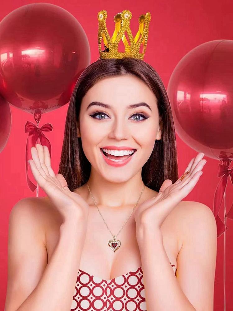 Women's Elegant Heart Design Pendant Necklace with Bear Shaped Rose Gifts Box, Exquisite Trendy Pendant Necklace, Chic Jewelry Set for Girlfriend