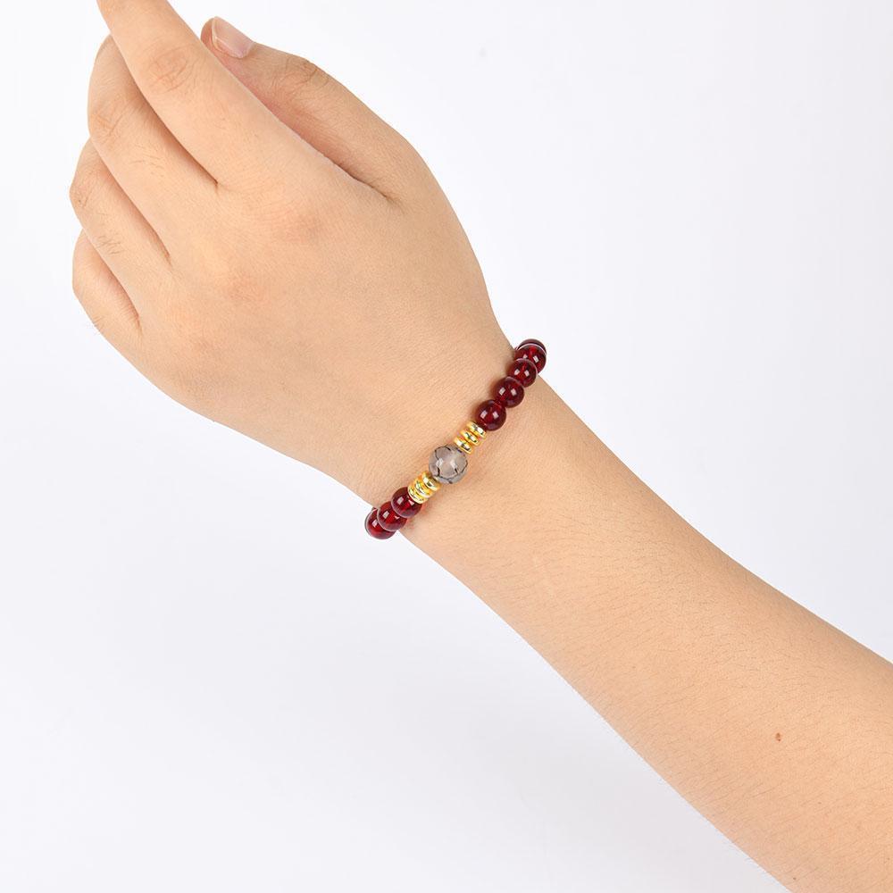 Attract Career Wealth & Luck Bracelet - Ideal For Career And Study - Perfect Holiday Jewelry Gift For Men And Women Colorblock Beaded Crystal Bracelet