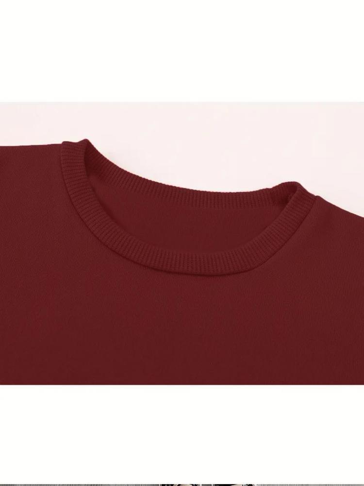 Boys' Spring & Fall Fashion Casual Creative Sweatshirt, Six Seven67 Christmas Series, Gesture Number 67 Print, Long Sleeve, Fitted