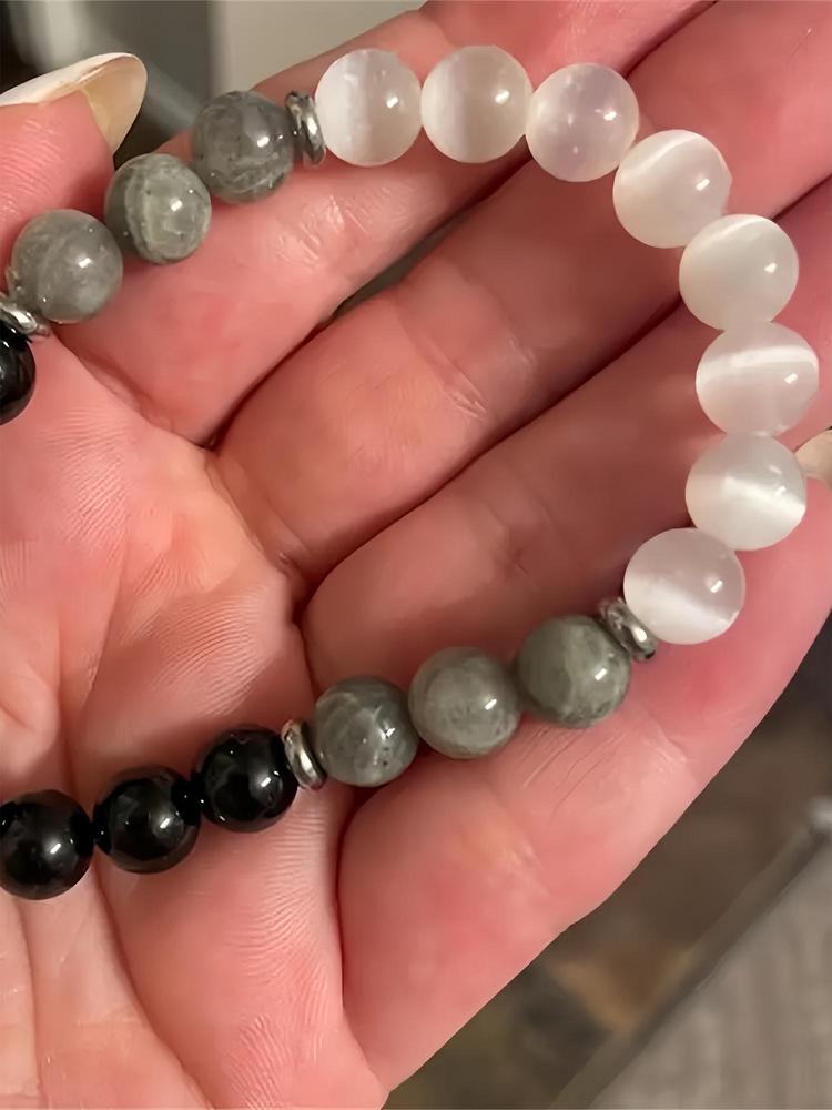 Boho Style Beaded Bracelet, Natural Stone Beaded Bracelet for Men & Women, Energy Boosting Gift for Holidays & Special Occasions