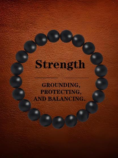 1PC Men's Beaded Bracelet, Punk Style Jewelry Gift, Unique Personality Accessory for All Occasions, Fashionable Minimalist Design