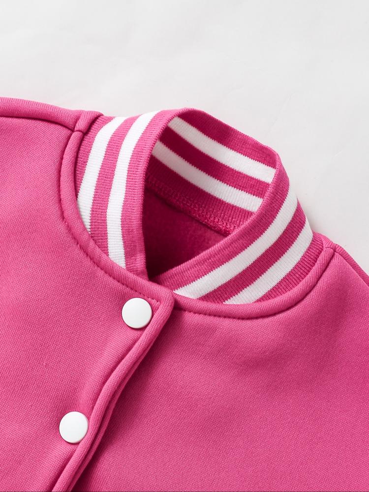 Kpop Anime Girl Print Fitted Jacket, Elastic Fabric, Girls' Street Style Sportswear, Fall & Winter Halloween Alternative